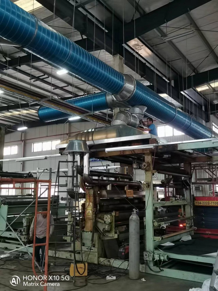 2024年，廣州白云區涂膠廢氣(304不銹鋼風管)